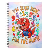 Carnet Funny Dinosaur Math Notebook for Kids (Devant)