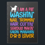 Carnet Funny Dog Groomer Quote Pet Witty Puppy Grooming<br><div class="desc">Funny Dog Groomer Quote Pet Witty Puppy Grooming.</div>