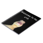 Carnet Funny Duck Meme – “Welcome to My Crib” Cute Animal (Côté gauche)