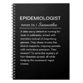 Carnet Funny Epidemiologist Definition Personalized (Devant)