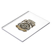 Carnet Funny Father Fist Bump Vintage Engraving Shirt Des (Côté gauche)