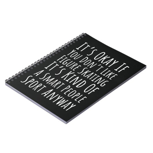 Carnet Funny Figure Skating Gifts Winter Sports Skater (Côté gauche)