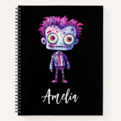 Carnet Funny Frankenstein Monster Halloween Fun (Devant)