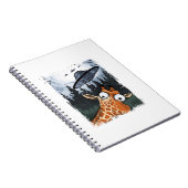 Carnet Funny Giraffe UFO Zoo Animal Weird Meme Graphique  (Côté Droit)