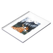 Carnet Funny Giraffe UFO Zoo Animal Weird Meme Graphique  (Côté gauche)
