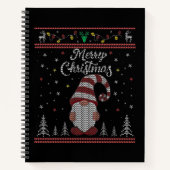 Carnet Funny Gnome Joyeux Noël (Devant)