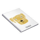 Carnet Funny Golden Labrador Retriever Chien Nom personna (Côté Droit)