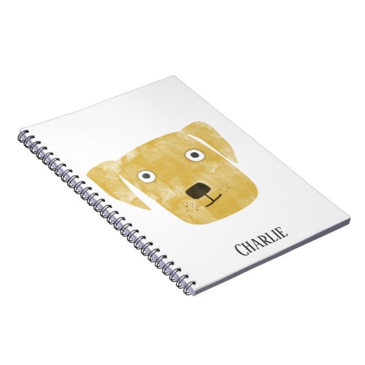 Carnet Funny Golden Labrador Retriever Chien Nom personna (Côté Droit)