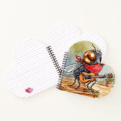 Carnet Funny Guitar Fly Art (Intérieur)