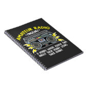 Carnet Funny Ham Radio Opérateur Amateur Radio Définition (Côté Droit)