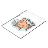 Carnet Funny "I'm OK" Tired Cat Notebook - Relatable Work (Côté gauche)