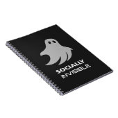 Carnet Funny Introvert Spooky Ghost (Côté Droit)