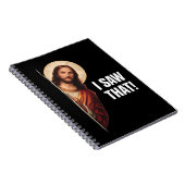 Carnet Funny Jesus "I Saw That" Christian meme design (Côté Droit)