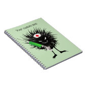 Carnet Funny Malin Caractère infirmière seringue gothique (Côté Droit)