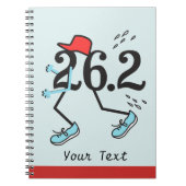 Carnet Funny Marathon Runner 26.2 - Cadeaux pour coureurs (Devant)