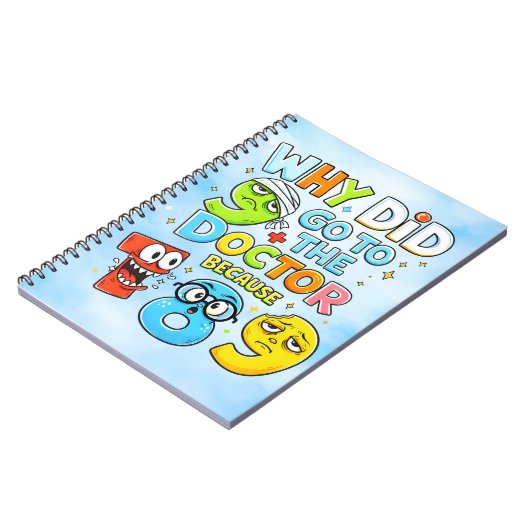 Carnet Funny Math Joke Numbers Notebook for Kids (Côté gauche)