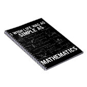Carnet Funny Math Teacher Mathematics Nerd (Côté Droit)
