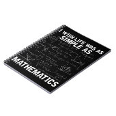 Carnet Funny Math Teacher Mathematics Nerd (Côté gauche)
