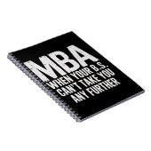 Carnet Funny MBA Master Degree Graduation Day (Côté Droit)