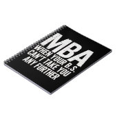 Carnet Funny MBA Master Degree Graduation Day (Côté gauche)