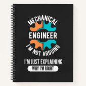 Carnet Funny Mechanical Engineer, Mechanical Engineering (Devant)