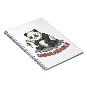 Carnet Funny Melting Panda Burnt Out Sticker  (Côté Droit)