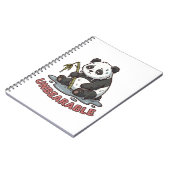 Carnet Funny Melting Panda Burnt Out Sticker  (Côté gauche)