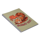 Carnet Funny Melting Red Panda Burnt Out Sticker | Cute (Côté Droit)