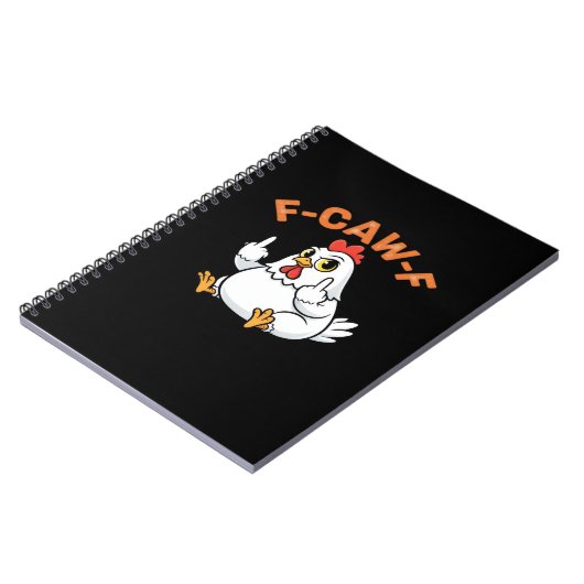 Carnet Funny Meme F-Caw-F Chicken (Côté gauche)