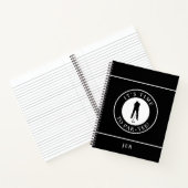 Carnet Funny Monogrammed Golf Log – Par Tee Black Golfer (Intérieur)
