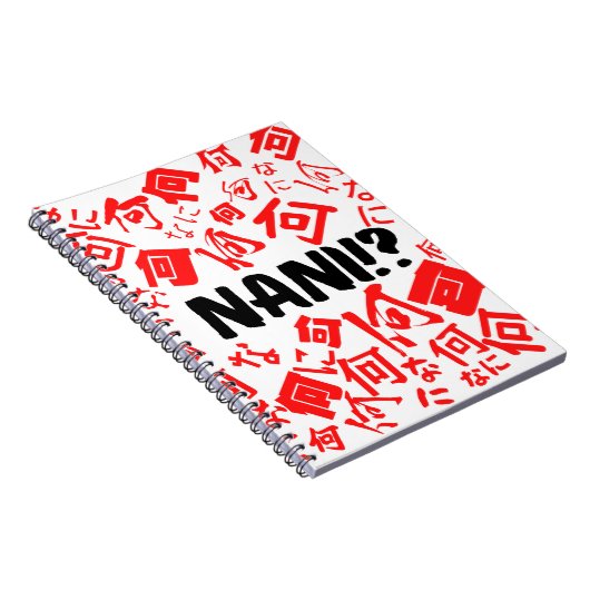 Carnet Funny Nani meme Typographie japonaise (Côté Droit)