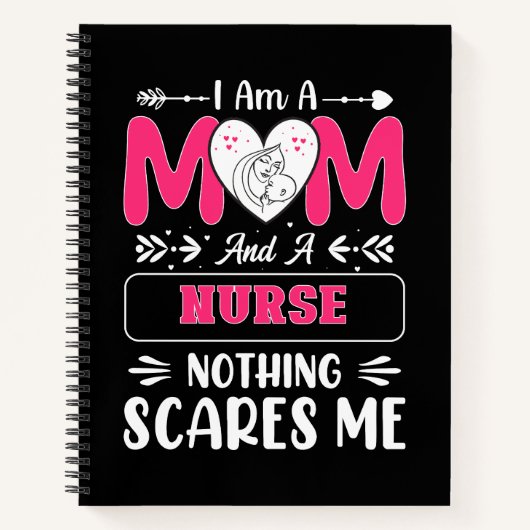 Carnet Funny Nurse Maman, Nurse Mom drôle citations (Devant)