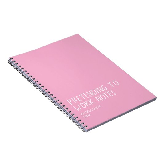 Carnet Funny Office Notebook, Pretending to Work Notes  (Côté Droit)