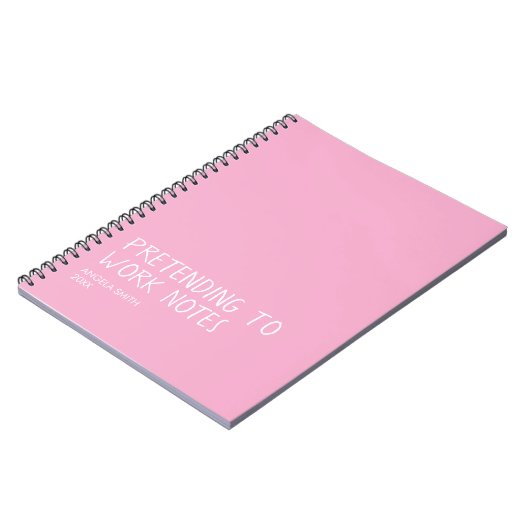 Carnet Funny Office Notebook, Pretending to Work Notes (Côté gauche)