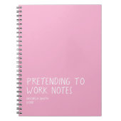 Carnet Funny Office Notebook, Pretending to Work Notes (Devant)