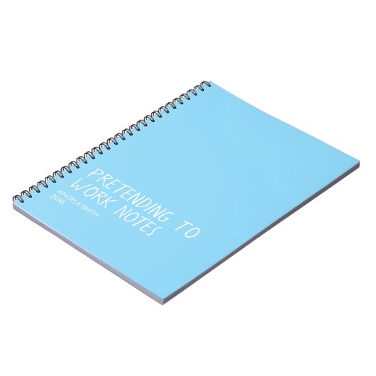 Carnet Funny Office Notebook, Pretending to Work Notes (Côté gauche)