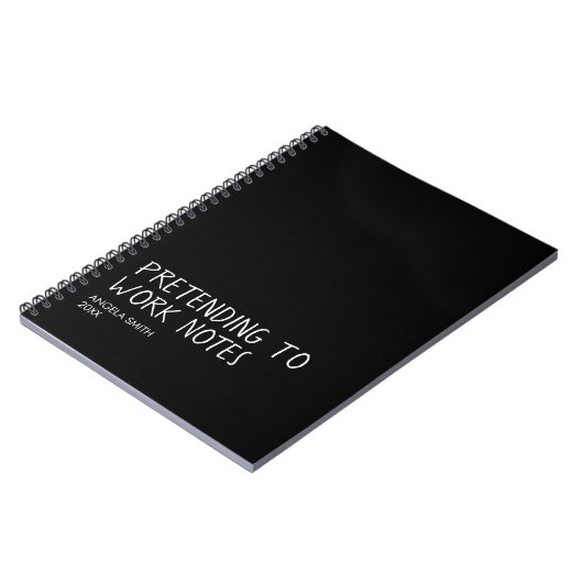 Carnet Funny Office Notebook, Pretending to Work Notes  (Côté gauche)