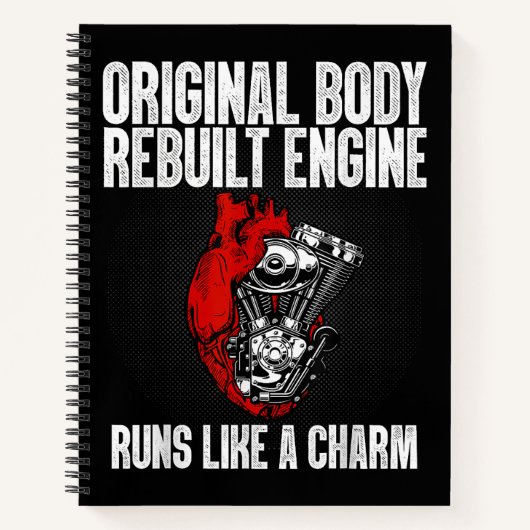 Carnet Funny Open Heart Chirurgie Récupération Survivant (Devant)