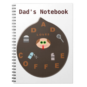 Carnet Funny Papa Monster Aime Café Personnalisable N
