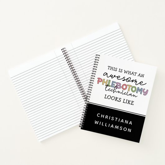 Carnet Funny Phlebotomy Technicien génial PBT (Intérieur)