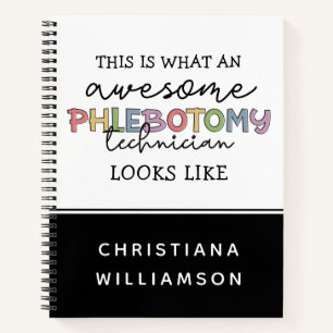 Carnet Funny Phlebotomy Technicien génial PBT