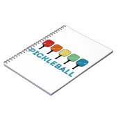 Carnet Funny Pickleball Retro Vintage (Côté gauche)