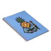 Carnet Funny Pineapple Sensei Master Samurai Illustration (Côté Droit)