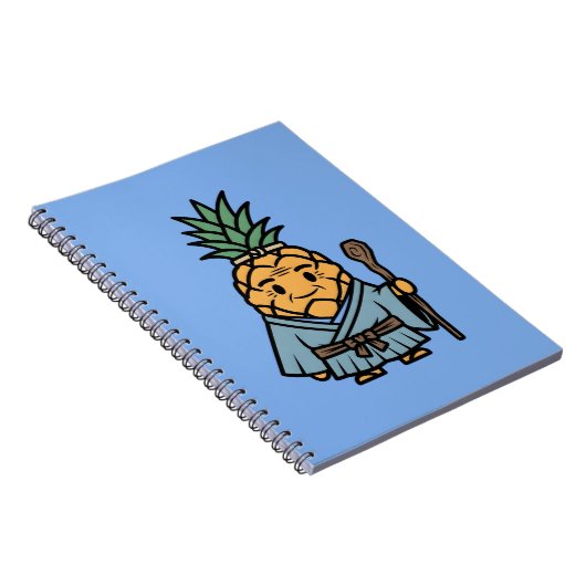 Carnet Funny Pineapple Sensei Master Samurai Illustration (Côté Droit)