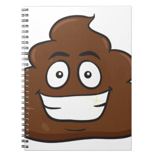 Carnet funny poop emoji