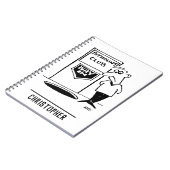 Carnet Funny Potholing Club Entrée dans le caricature du  (Côté gauche)