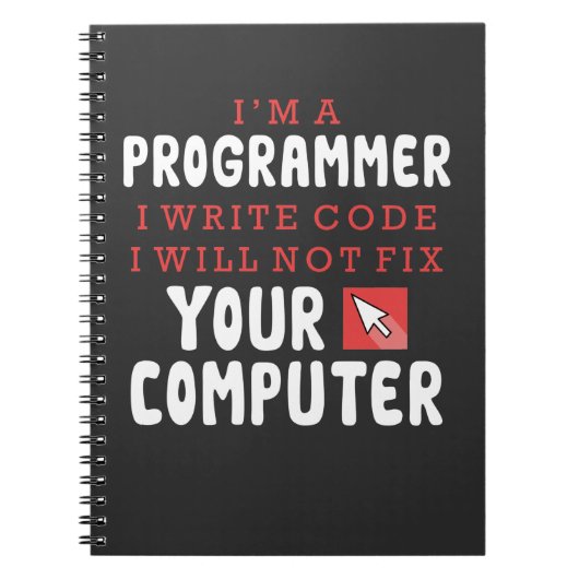 Carnet Funny Programmer Computer Repair Coder Humor (Devant)