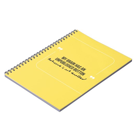 Carnet Funny Quote Autosave not enabled Notebook (Côté gauche)