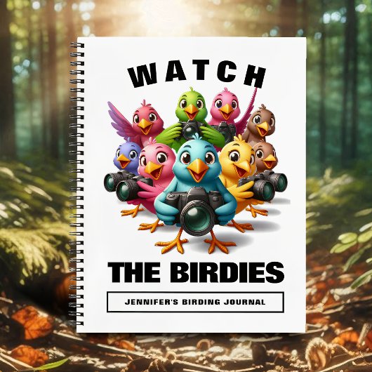 Carnet Funny Regardez les oiseaux Shutterbugs Birding Bir