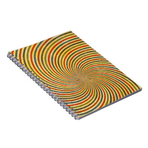 Carnet Funny Retro Grunge Swirl + votre idée